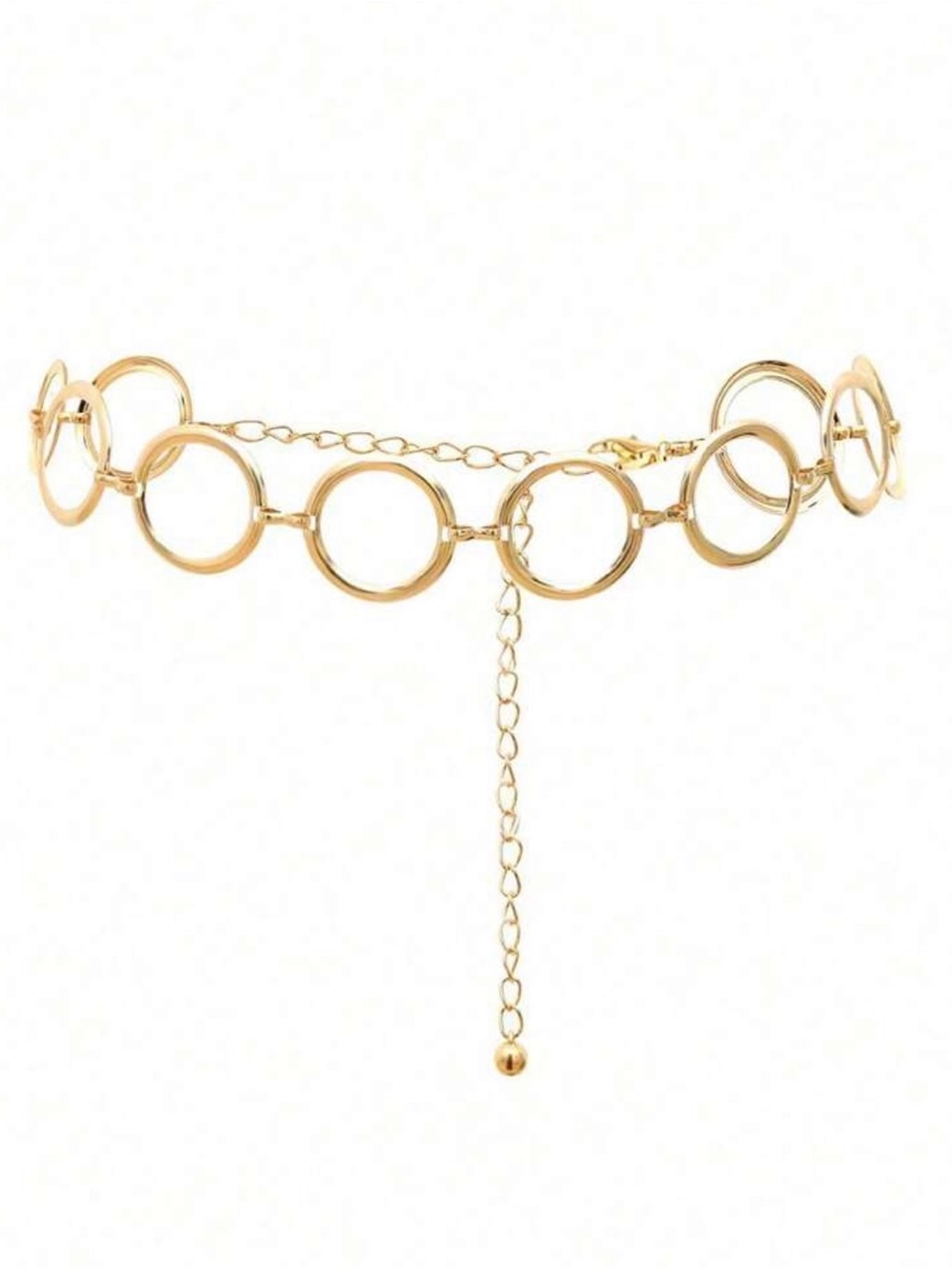 SHEIN Gold Open Circle Link Belt